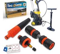 MaJoCompTec® DRYTUBE - Adattatore per drenaggio, protezione antigelo per rubinetto, tubo dell'acqua, idropulitrice, accessori da giardino per camper (set di drenaggio per auto)