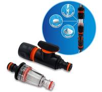 MaJoCompTec® DUOMIX - Set di filtri dell'acqua | facile dosaggio di compresse e polvere per acqua potabile | Filtro per camper caravan serbatoio dell'acqua (miscelatore per aggiunta di acqua,