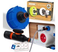 MaJoCompTec® WATERTWIN - Adattatore di riempimento per serbatoio dell'acqua | accessori per camper, caravan | adattatore di riempimento con attacco rapido (base + set di controllo, adattatore per