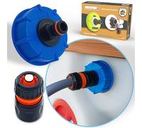 MaJoCompTec® WATERTWIN - Adattatore di riempimento per serbatoio dell'acqua, per camper, caravan, compatibile con Gardena (set di base, adattatore per tappo del serbatoio IG60 filettatura grossa)