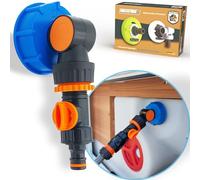MaJoCompTec® WATERTWIN - Adattatore di riempimento per serbatoio dell'acqua, per camper, caravan, compatibile con Gardena (FLEX, adattatore per tappo del serbatoio IG60, filettatura grossa)