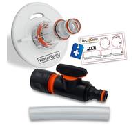 MaJoCompTec® WATERTWIN-PRO - Tappo per serbatoio con attacco per acqua, adattatore con filtro + valvola per tappo del serbatoio dell'acqua a 3 pin, diametro: 78, raccordo per il riempimento dell'acqua