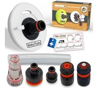 MaJoCompTec® WATERTWIN Tappo per Serbatoio Con Attacco per Acqua, Adattatore per Bocchetta di Riempimento, Accessorio per Camper, Roulotte (Versione Pro +)