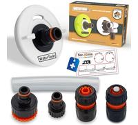 MaJoCompTec® WATERTWIN - Tappo per serbatoio con attacco per acqua, tappo per serbatoio dell'acqua, accessorio per camper, roulotte (ECO Line + Starter Set, adattatore a 3 pin D:78)