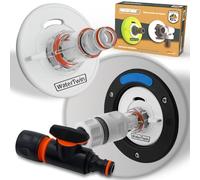 MaJoCompTec® WATERTWIN - Tappo per serbatoio dell'acqua con attacco per acqua | Adattatore di riempimento per bocchettone dell'acqua | Accessori per camper roulotte (versione PRO con filtro + valvola