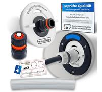 MaJoCompTec® WATERTWIN Tappo Serbatoio Con Attacco Per Acqua, Adattatore Di Riempimento Per Collettore, Accessorio Per Camper e Roulotte (ECO Versione +)