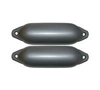 Majoni - Set da 2 parabordi per imbarcazioni, disponibili in diversi colori e misure, argento