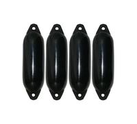 Majoni Set da 4 protezioni anticollisione Star 55 - Colore nero, lunghezza 90 cm