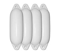 Majoni Set di 4 parabordi per barca Star 25, colore bianco, lunghezza 58 cm