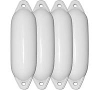 Majoni Set di 4 parabordi Star 15, colore bianco, lunghezza 45 cm