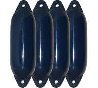 Majoni Set di 4 parabordi Star 15 - colore blu navy, lunghezza 45 cm