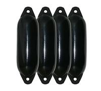 Majoni Set di 4 parafanghi per barca Star 35, colore nero, lunghezza 62 cm