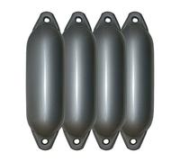 Majoni Set di 4 protezioni Star 35, colore argento, lunghezza 62 cm