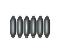 Majoni - Set di parabordi per imbarcazioni, 6 pezzi, argento, 70 x 24 cm