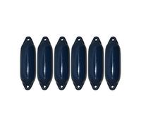 Majoni - Set di parabordi per imbarcazioni, 6 pezzi, blu navy, 58 x 15 cm