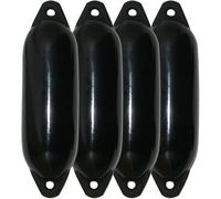 Majoni Set di 4 parafanghi per barca Star 15 - colore nero, lunghezza 45 cm