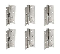 MAJONMMERD Cerniera di Testa Cerniera a Bandiera 6 Set 4 X 1,7 Pollici per Porta Sollevabile con Cuscinetto Silenzioso con Bordi Lisci Facile Rimozione per Porte di Casa Armadi Mobili