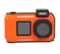 MAJONMMERD Fotocamera Subacquea 4K con Messa a Fuoco Automatica Doppio | Sensore da 65 MP, Zoom Ottico 18x, Batteria da 2500 MAh, Torcia SOS a un Pulsante, per Immersioni con Snorkeling