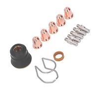 MAJONMMERD Kit di Accessori per Torcia per Taglierina Al da 13 Pezzi Parti di Consumo in Rame con Elettrodi Punte per Ugelli Guida Distanziatore Diffusore di Gas per Torcia S45 Riparazione Fai da Te