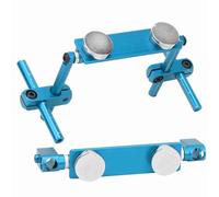 MAJONMMERD Kit Supporto Scocca RC Nascosto, Montaggio Magnetico Staffa Regolabile in Lega di Alluminio con Magneti Forti per Auto da Corsa 1/10 (cielo blu)