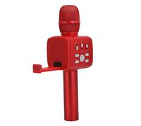 MAJONMMERD Microfono Bluetooth Senza Fili, Microfono Karaoke Portatile in | Altoparlante da 52 mm 3 W, batteria da 1500 mAh, ingresso scheda TF e da 3,5 mm, riverbero vocale, canto portatile per