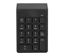 MAJONMMERD Mini Tastiera Wireless Digitale, Tastierino Numerico (BLACK) | Tastierino numerico USB da 2,4 GHz, tasti muti, modalità sospensione, portata 10 m, per utenti PC desktop portatili