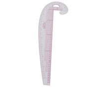 MAJONMMERD Righello Curvo da 58 Cm, Righello da Cucito in Plastica Trasparente 6501 Curva Flessibile per la Progettazione di Modelli di Abbigliamento, Strumento di Disegno Multifunzionale per,