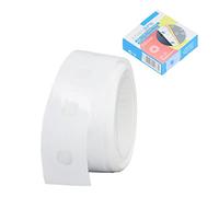 MAJONMMERD Rinforzi per Fori, Etichette Adesive in PVC, 250 Pezzi | Anelli per riparazione carta, 6 mm interno 15 mm esterno, archiviazione album fotografici buste marcatura taccuino