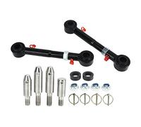 MAJONMMERD Scollegamenti Regolabili Barra Stabilizzatrice Anteriore, Aste | Compatibile con Wrangler JK JKS 2007-2018, 2,5-6,0", Acciaio Offroad