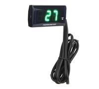 MAJONMMERD Termometro Acqua Moto Digitale, Indicatore Temperatura Acqua LCD 12V, LCD Water Temp Meter con Allarme Lampeggiante 0-120°C Waterproof, Display HD e Sonda per Moto Universale