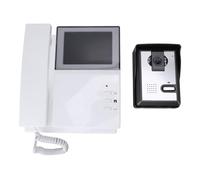 MAJONMMERD Videocitofono 4.3 Pollici, Kit Citofono con Schermo LCD a Colori e Visione Notturna, Funzione Interfono e Apertura Elettrica per Casa (Spina europea)