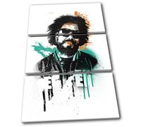 Major Lazer Grunge Urban Musical TREBLE TELA parete arte foto stampa