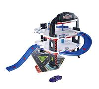 Majorette 212059985 Urban Garage con auto giocattolo, garage a 3 piani, parcheggio con ascensore manuale, autolavaggio e stazione di servizio, 60 x 60 x 45 cm, per bambini dai 5 anni, multicolore