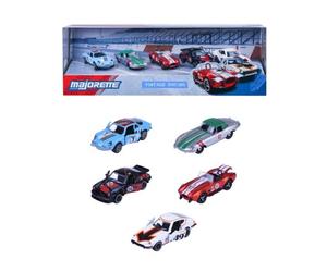 Majorette 8502005001 - Set Regalo Vintage Da Corsa 5 Pezzi - Nuovo