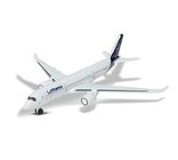 Majorette Airbus 350 Lufthansa 212057980Q02 - Aereo Giocattolo, Design Originale, Giocattolo Aereo, ca. 11 cm, Bianco, per Bambini dai 3 Anni in su