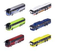 Majorette - City MAN Bus 6 Assortiti - Modellini Autobus Cittadini in Metallo Die-Cast con Dettagli Realistici, Veicoli da Collezione e Gioco, 8503002002, dai 3 Anni in su