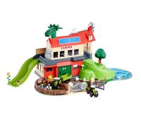 Majorette CLAAS - Set da gioco per la fattoria con stalle, trattori, animali, accessori e molte funzioni, per bambini dai 5 anni, 56 x 36 x 24 cm