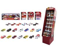 Majorette - Espositore Compleanno 60 Anni - 136 Veicoli in miniatura in metallo - Scala 1/64° - Premium, First Edition, Deluxe, Giftpack - 212057807