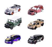 Majorette - Modello auto deluxe (1 auto), 1 di 6 auto giocattolo (Audi, Bugatti, Land Rover, Nissan, Porsche) in metallo con scatola di raccolta 7,5 cm, per bambini dai 3 anni in su