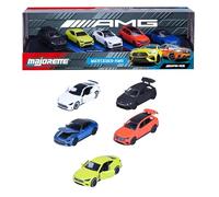 Majorette Set di 5 Auto Mercedes AMG 7,5 cm Scatola Decorata Collezione Veicoli Giocattolo di Metallo Cast Licenza Ufficiale A partire da 3 Anni (850210500)