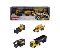 Majorette set volvo construction cm 7,5, modelli assortiti