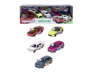 Majorette - SL Graffiti 5 Pezzi Giftpack - 2 Modelli Esclusivi - Veicoli a Ruote Libre - Riproduzione Originale in Scala 1/64° - Funzioni di Gioco - A partire da 3 Anni