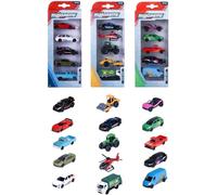 Majorette - Street Cars Set 5 Pezzi, Confezione da 5 Automobili in Metallo pressofuso, Modellini Die-Cast Collezionabili, 3 Assortimenti Differenti, ASSEGNAZIONE CASUALE, +3 anni, 8501004000