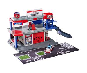 Majorette Tuning Garage + 1 Auto - Playset Officina di Elaborazione con Modellin