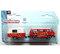 Majorette - Volkswagen T3 Syncro Con Carrello ERIBA Puck - VW T3 Bus 4WD Safari