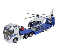 Majorette 213716000 - Grande Serie - Volvo Camion + Police Elicottero - Nuovo