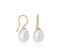 Majorica 08481.01.1.000.703.1 - Orecchini Pendenti da Donna, Argento Sterling 925 Placcato in Oro