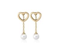 Majorica 16392 Women's Silver Earrings with White Pearls