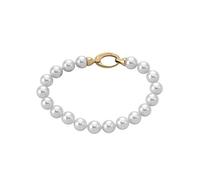 Majorica Classic Bracelet 09864.01.1.021.010.1 - 925 Silver, 18K Gold Plated, 8mm White Pearls