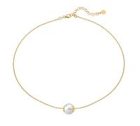 Majorica Classic Necklace 15466.01.1.000.010.1 - 925 Silver, 18K Gold Plated, 12mm White Pearl